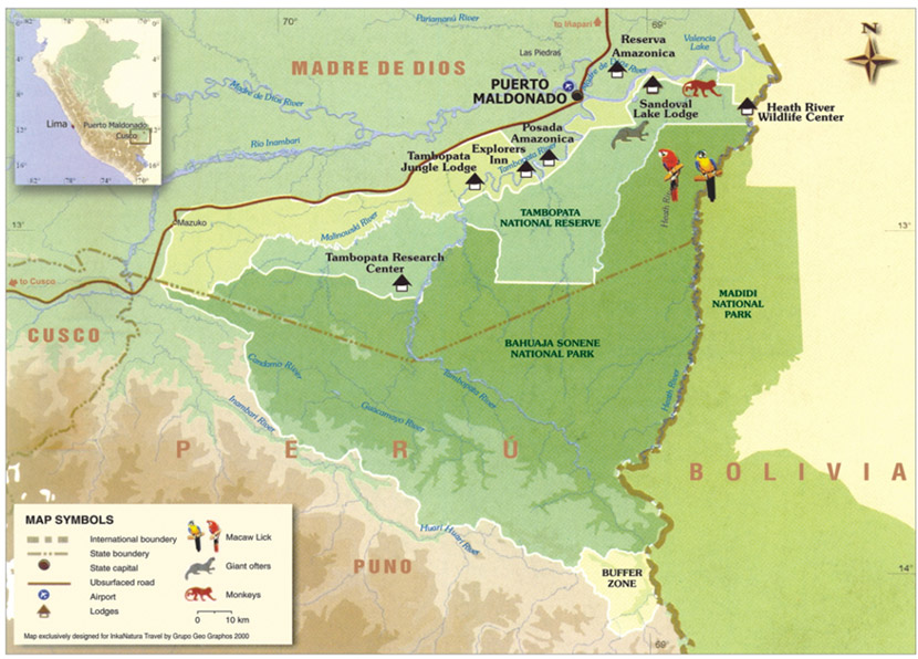 tambopata map