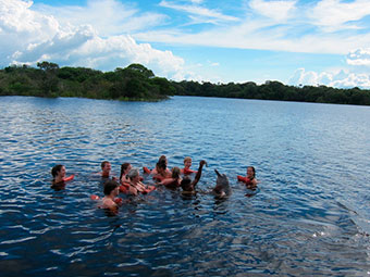 Swimming in the Amazon