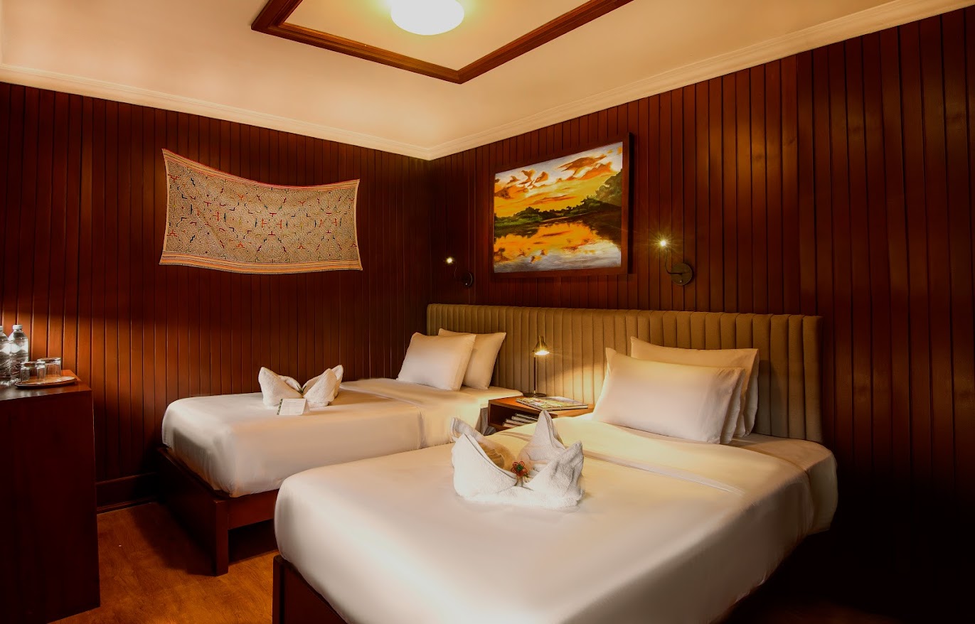 Two Twin Beds | Double Cabins | Amatista Expedition Cruise