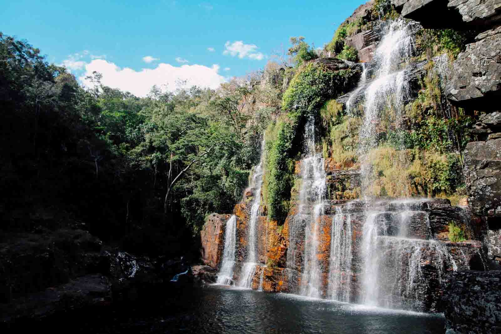 cachoeira na chapada dos veadeiros